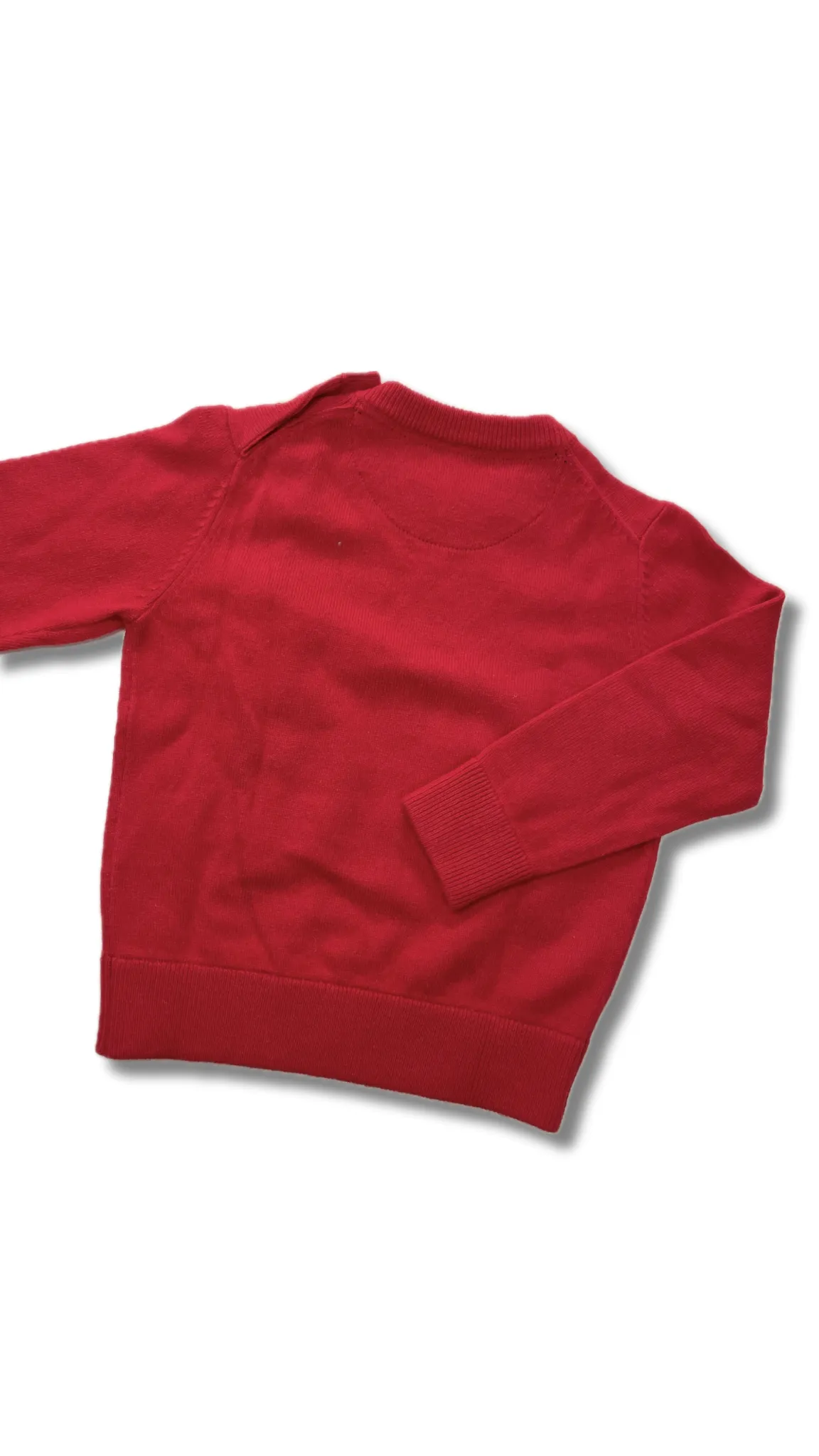 Maglioncino girocollo Mc2 Saint Barth per bambino, disponibile in rosso e celeste.