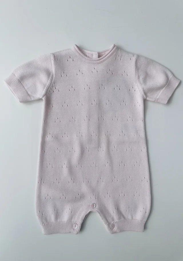 Pagliaccetto filo neonata Lalalu rosa