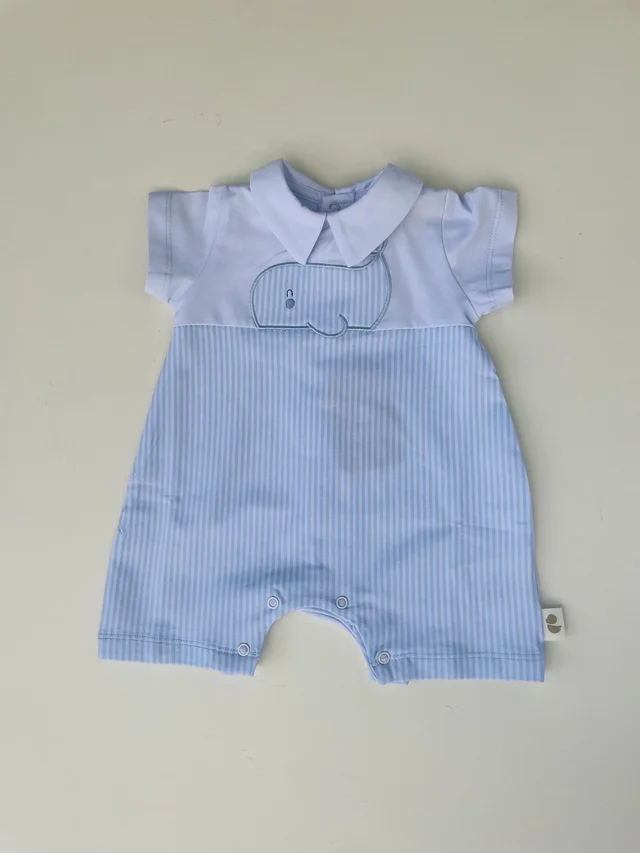 Pagliaccetto jersey neonato Lalalu cielo