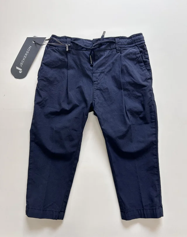 Pantalaccio popeline neonato Jeckerson blu