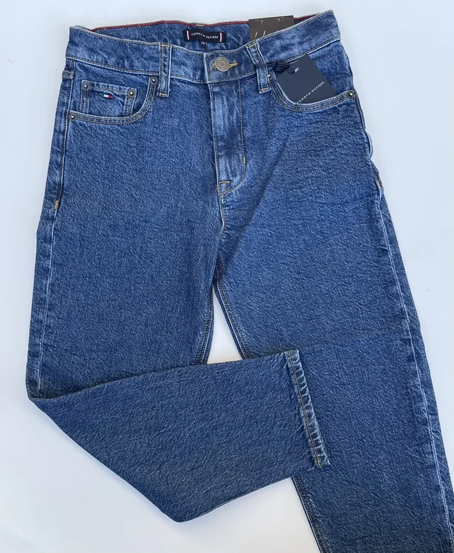 Pantalone blu denim Tommy Hilfiger per ragazzo