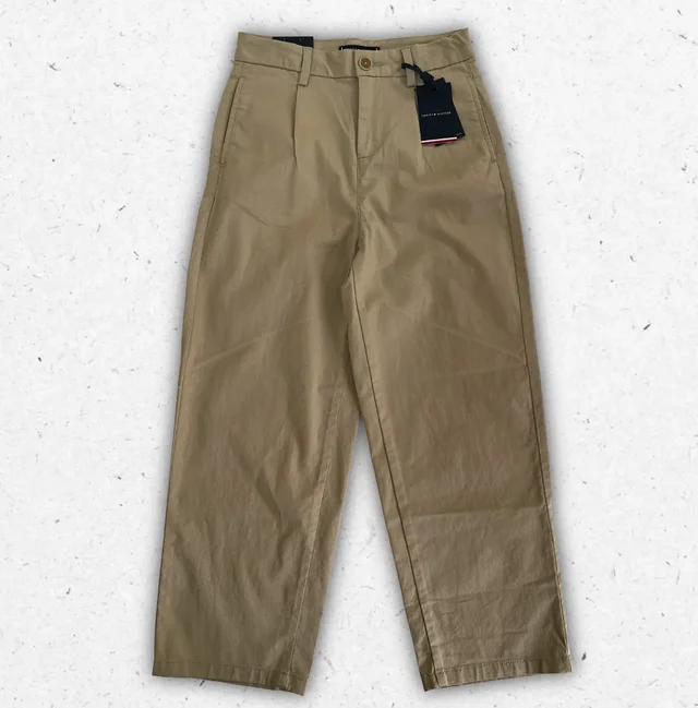 Pantalone chino baggy beige Tommy Hilfiger per ragazzo