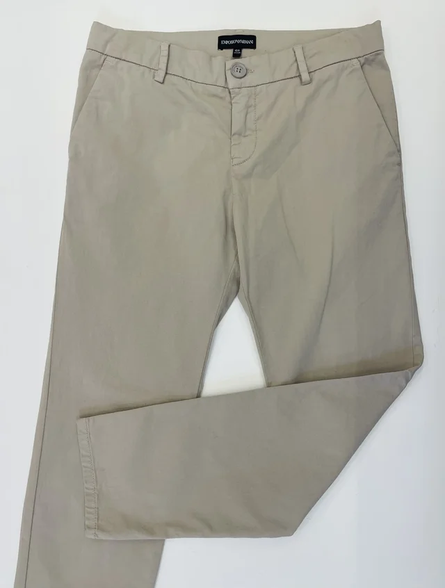 Pantalone chino Emporio Armani per ragazzo corda