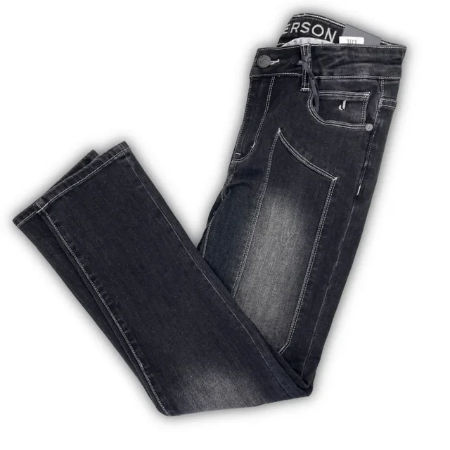 Pantalone Denim Jeckerson Regular Fit per Ragazzo - Colore Grigio Fumo