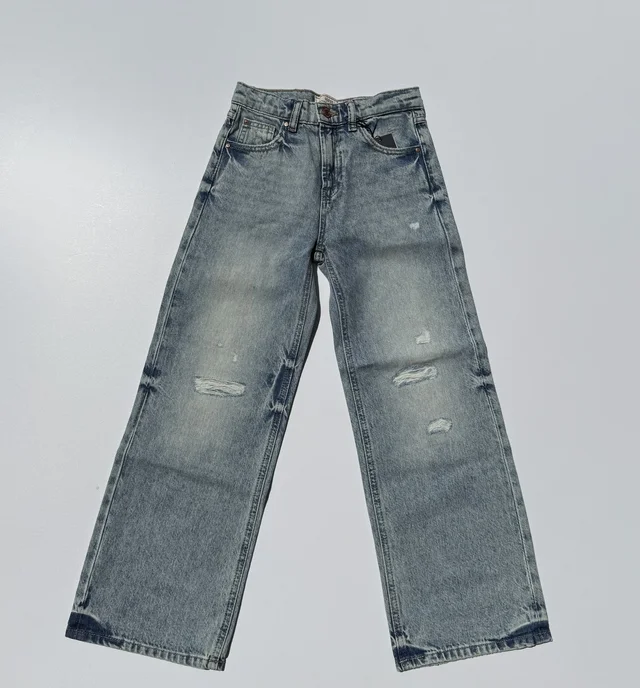 Pantalone Guess blu denim chiaro per ragazza
