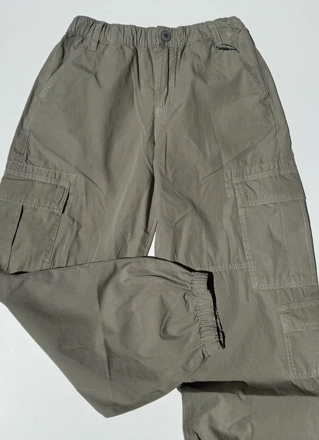 Pantalone parachute verde militare Guess per ragazzo