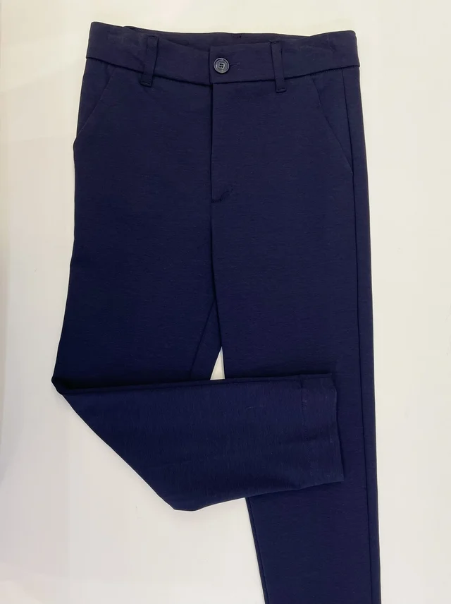 Pantalone punto stoffa Please per ragazzo blu