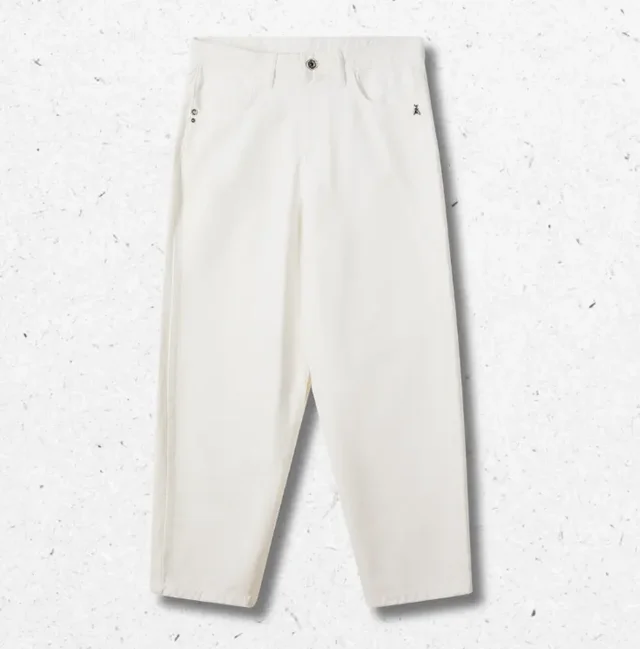 Pantalone Ragazza Patrizia Pepe Bianco in Denim