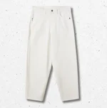 Pantalone Patrizia Pepe da ragazza in denim bianco, collezione Autunno Inverno 2026-2027 1