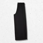 Pantalone Patrizia Pepe da ragazza nero, gamba larga, tessuto in crepe, collezione Autunno Inverno 2026-2027 1