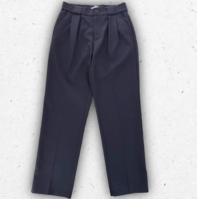 Pantalone Ragazzo Jeckerson in Fresco Lana Blu Navy