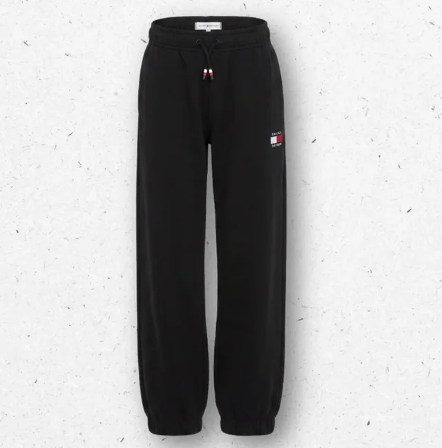 Pantalone Tommy Hilfiger Ragazzo Jogger con Patch Logo Flag