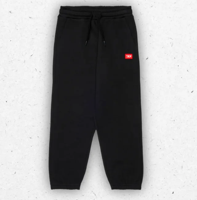 Pantaloni Cargo Bambino Diesel Regular Fit in Cotone con Coulisse e Tasche Laterali