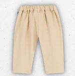 Pantaloni lunghi per neonato Petit Bateau in resistente tessuto serge di cotone con vita elasticizzata. 1