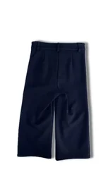 Pantaloni bambina Twinset in velluto nero con bottoni, 97% cotone. 1