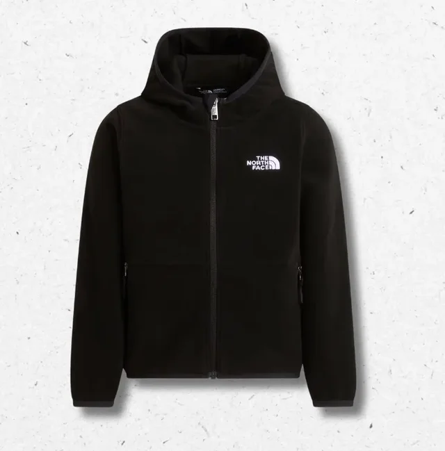 Pile Cappuccio Cerniera Integrale The North Face Bambino Nero – Glacier