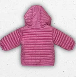 Piumino ultraleggero 100 grammi da neonata Save The Duck modello LUCY con cappuccio e logo iconico sulla manica. 1