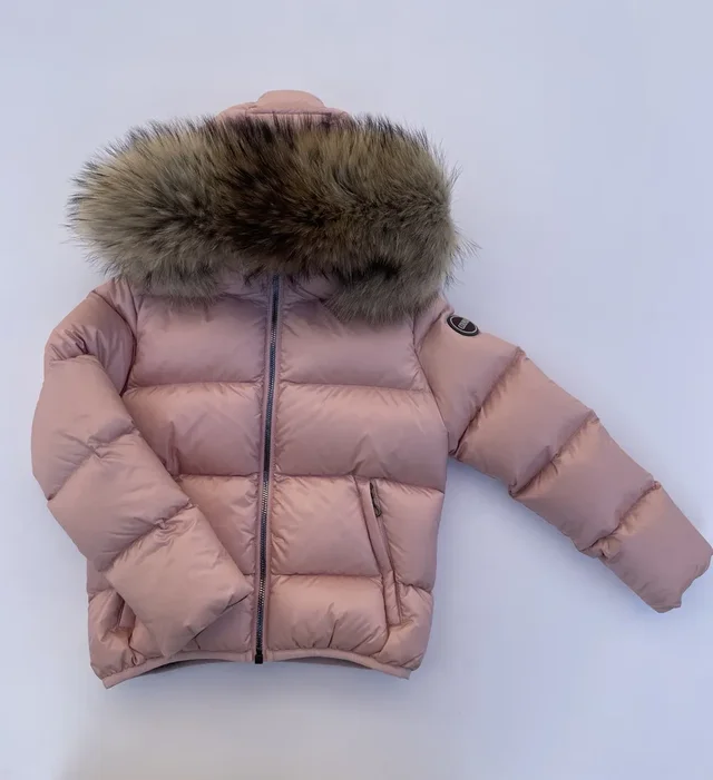 Piumino Bambina Colmar Originals Rosa - Giubbotto con Cappuccio e Logo