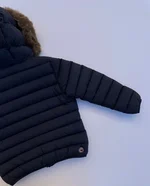 Piumino in nylon Colmar Originals per bambino, con cappuccio e pelliccia sintetica removibile. 1