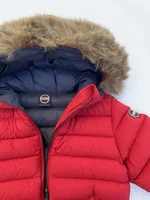 Piumino in nylon Colmar Originals per bambino, con cappuccio e pelliccia sintetica removibile. 1