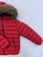 Piumino in nylon Colmar Originals per bambino, con cappuccio e pelliccia sintetica removibile. 1