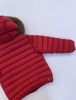 Piumino in nylon Colmar Originals per bambino, con cappuccio e pelliccia sintetica removibile. 1