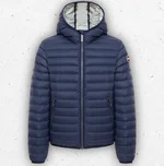 Piumino da bambino Colmar Originals leggero con cappuccio fisso, imbottitura in piuma naturale e finitura opaca blu. 1