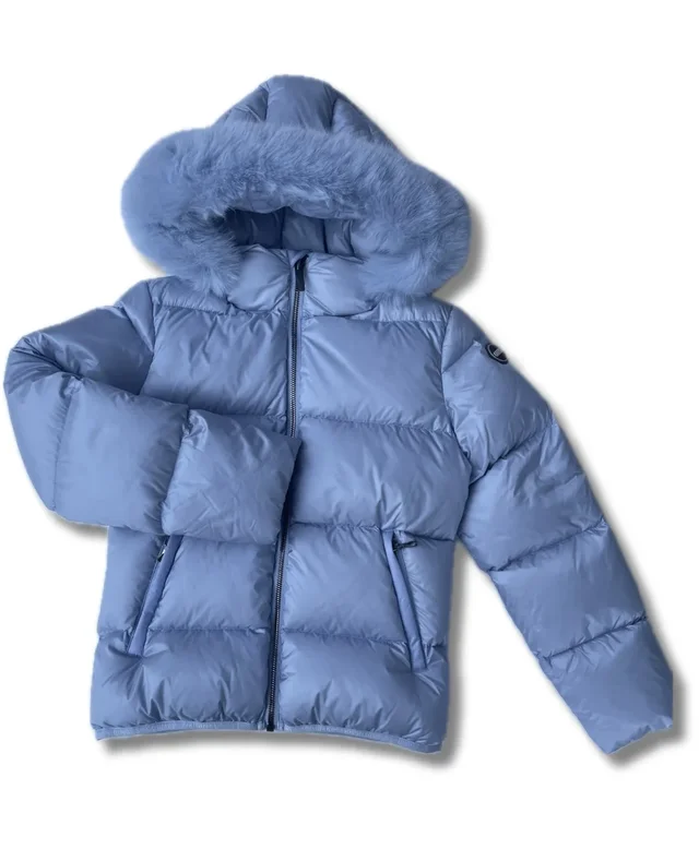 Piumino Lucido Colmar Originals con Pelliccia Sintetica Bambina