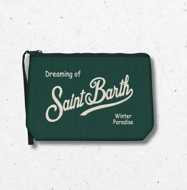 Pochette Aline Corduroy Verde Winter Paradise – MC2 Saint Barth