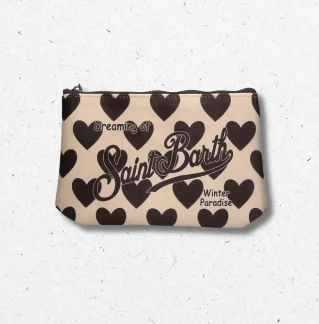 Pochette Aline Panna Stampa Cuori – MC2 Saint Barth Winter Paradise