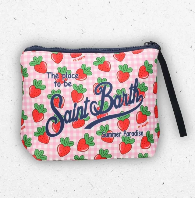 Pochette Donna MC2 Saint Barth Aline Fantasia Fragole Berry Love in Scuba