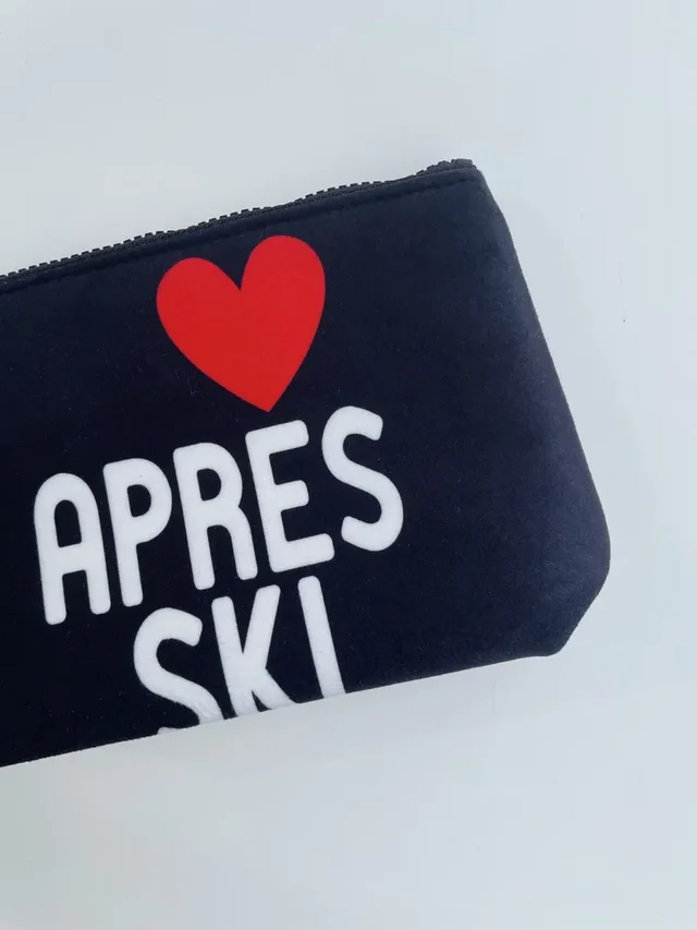 Pochette Mc2 Saint Barth Après-Ski - Borsa Nera con Scritta