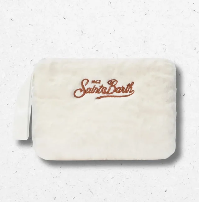 Pochette Pelosa Bianca Ricamo Saint Barth – Pareasy