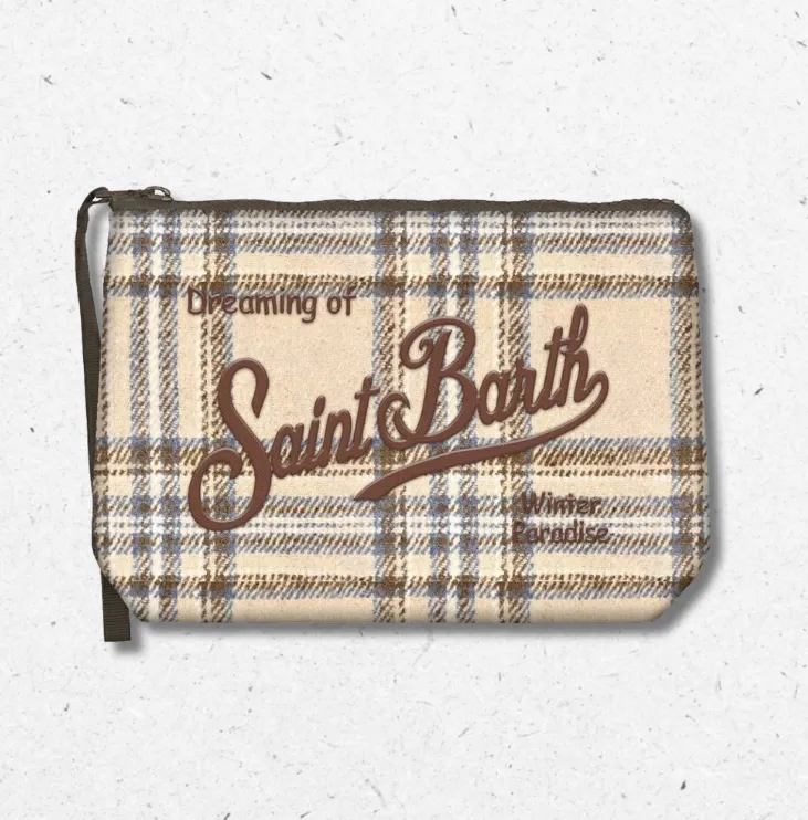 Pochette tartan MC2 Saint Barth Winter Paradise