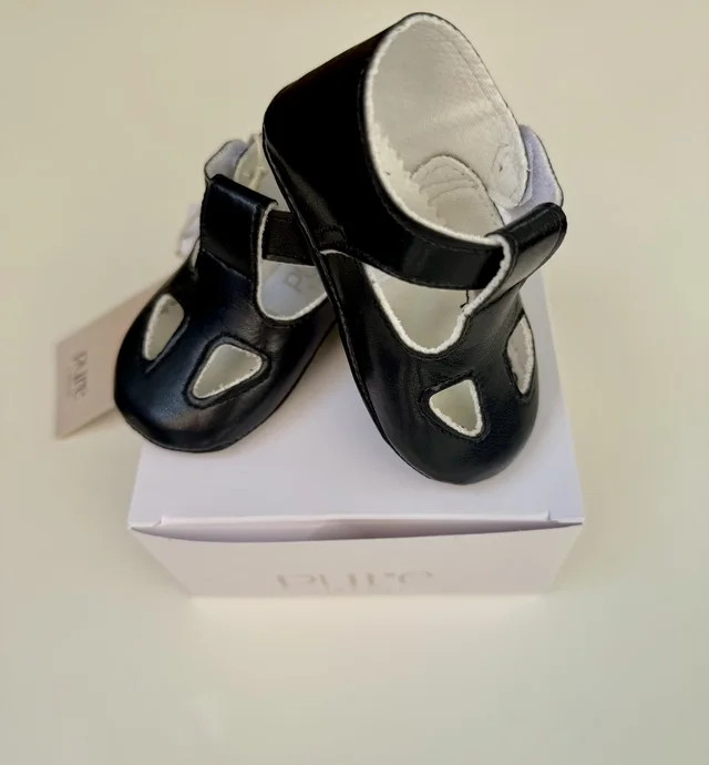 Sandaletto in ecopelle blu Pure per neonato