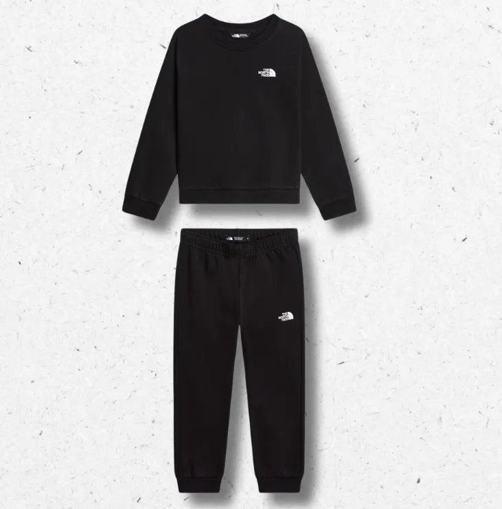 Set Evolution Simple Dome Crew The North Face nero bambino