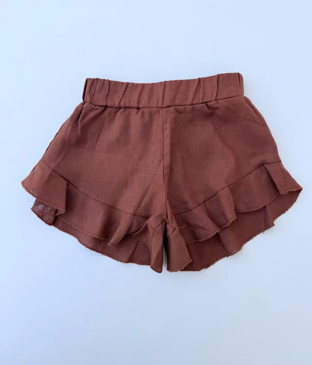 Short color ruggine Please per neonata
