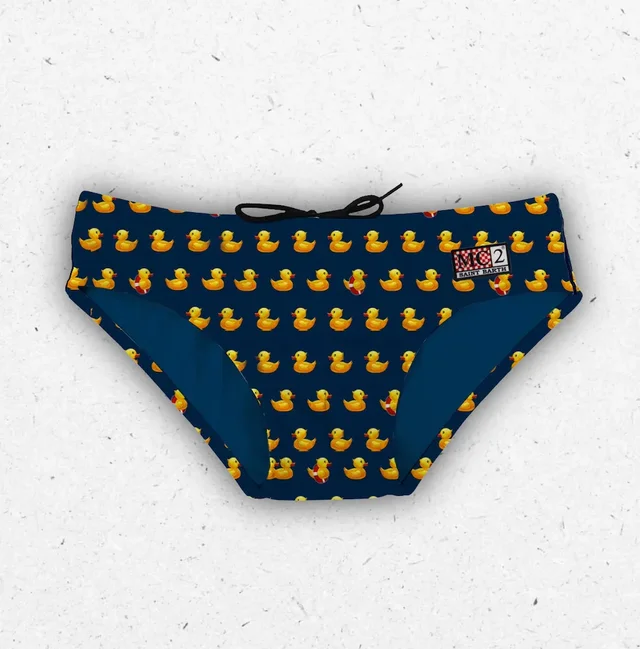 Slip Mare Bambino MC2 Saint Barth Billy Stampa All-over Paperelle Gialle