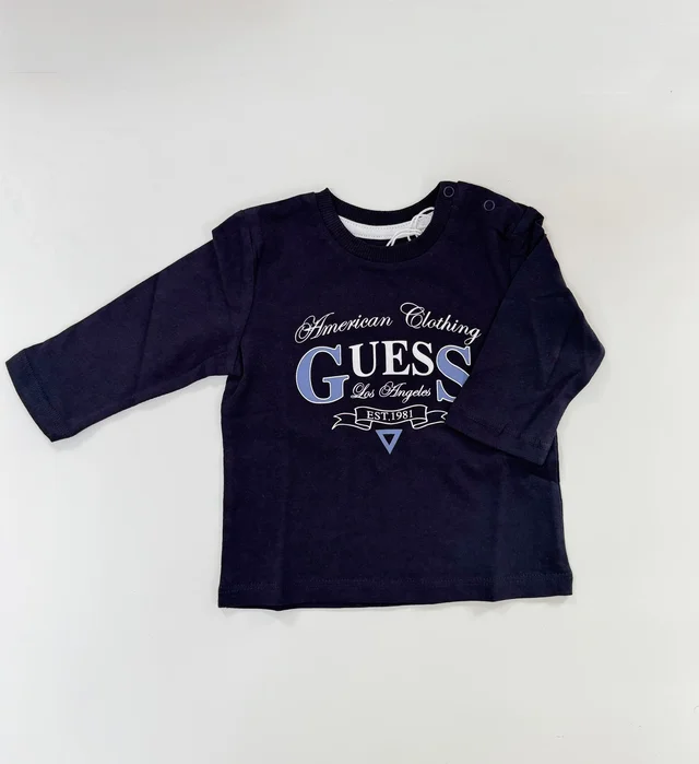 T-shirt a maniche lunghe Guess per neonato