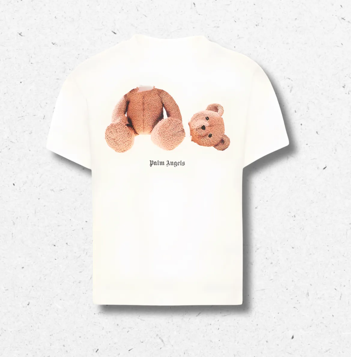 T-shirt Palm Angels bambino avorio teddy bear