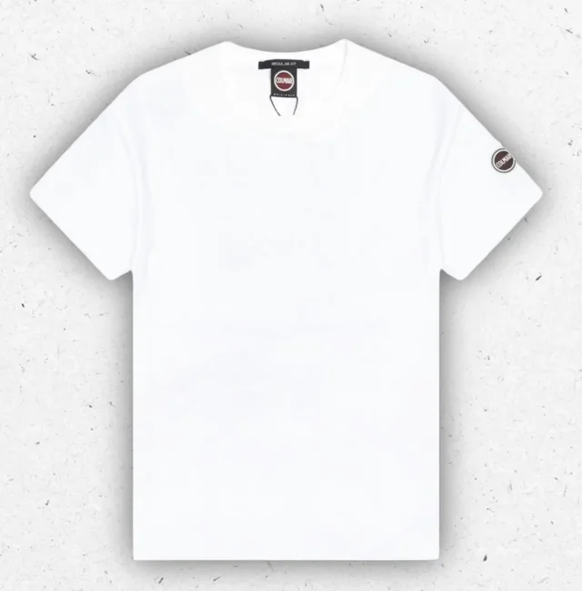 T-shirt Bambino Colmar Originals in Jersey di Cotone Bianca con Logo