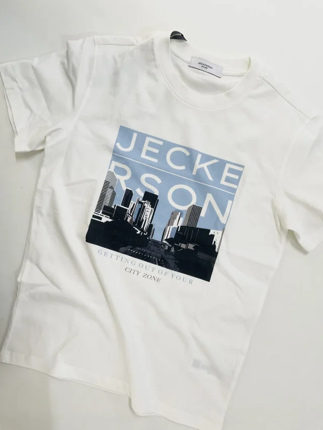 T-shirt in jersey Jeckerson ragazzo color latte