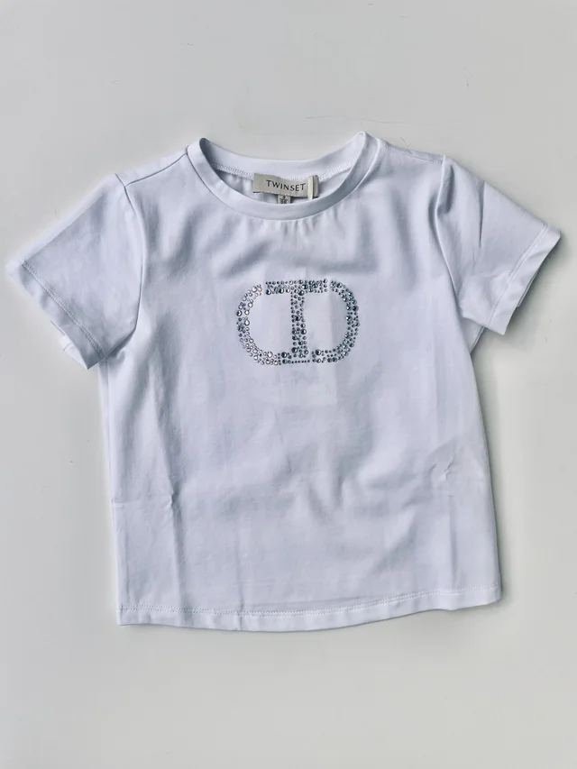 T-shirt maniche corte Twinset per bambina