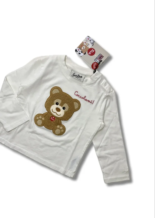 T-Shirt Maniche Lunghe Bambino Mc2 Saint Barth Trudi - Orsetto Coccolami
