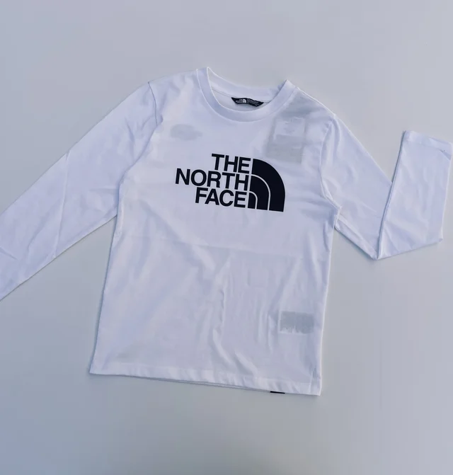 T-Shirt The North Face Easy a Maniche Lunghe da ragazzo - Nera