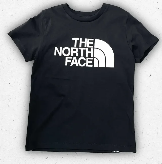 T-Shirt The North Face Easy da ragazzo - Bianca/Nera - Maniche Corte