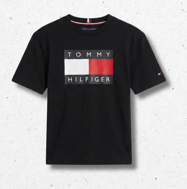 T-shirt Tommy Hilfiger Ragazzo Logo Box Graphic