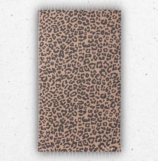 Telo Mare Foutas MC2 Saint Barth in Cotone Jacquard Animalier con Frange