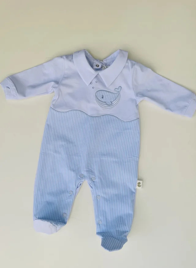 Tutina jersey neonato Lalalu cielo